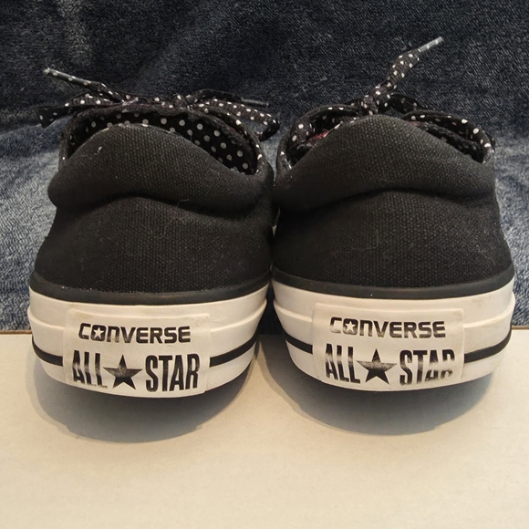 Converse Black and Red Canvas Sneakers - Picture 7 of 8